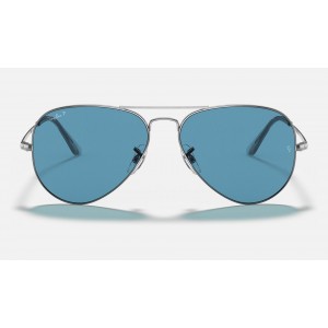 Ray Ban RB3689 Sunglasses Blue Polarized Classic Gunmetal