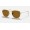 Ray Ban Round Frank Legend RB3857 Sunglasses Classic B-15 + Gold Frame Brown Classic B-15 Lens