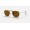 Ray Ban Round Hexagonal Flat Lenses RB3548 Sunglasses Polarized Classic B-15 + Gold Frame Brown Classic B-15 Lens