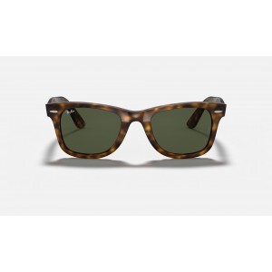 Ray Ban Wayfarer Ease RB4340 Sunglasses Green Classic G-15 Tortoise