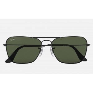Ray Ban Caravan RB3136 Sunglasses Green Classic G-15 Black