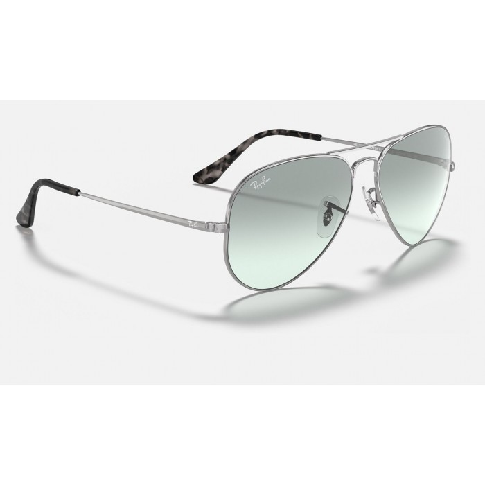 Ray Ban Washed Evolve RB3689 Sunglasses Light Blue Photochromic Evolve Silver
