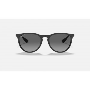 Ray Ban Erika Color Mix Low Bridge Fit RB4171 Sunglasses Polarized Gradient + Black Frame Grey Gradient Lens