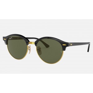 Ray Ban Clubmaster Clubround Classic RB4246 Sunglasses Classic G-15 + Black Frame Green Classic G-15 Lens