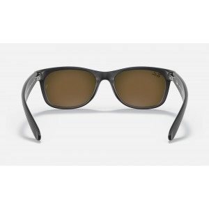 Ray Ban New Wayfarer Flash RB2132 Sunglasses Flash + Black Frame Orange Flash Lens