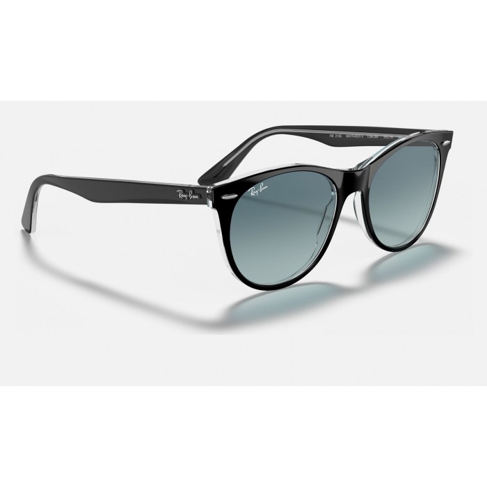 Ray Ban Wayfarer Ii Classic RB2185 Sunglasses Blue Gradient Black