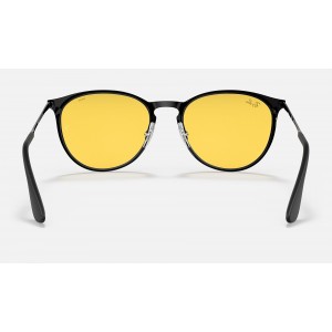 Ray Ban Erika Metal Evolve RB3539 Sunglasses Photochromic + Black Frame Yellow Photochromic Lens