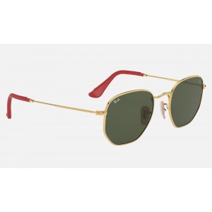 Ray Ban Scuderia Ferrari Collection RB3548 Sunglasses Green Classic G-15 Gold