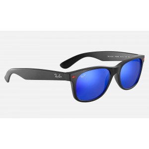 Ray Ban Scuderia Ferrari Collection RB2132 Sunglasses Blue Mirror Black