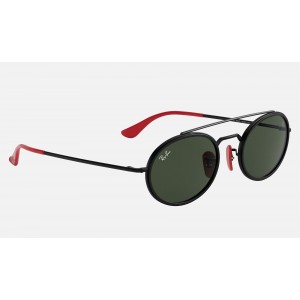 Ray Ban Scuderia Ferrari Collection RB3847 Sunglasses Green Classic G-15 Black