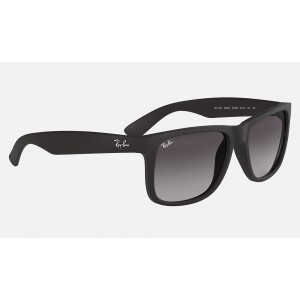 Ray Ban Justin Classic RB4165 Sunglasses Gradient + Black Frame Grey Gradient Lens