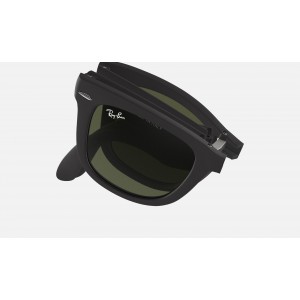 Ray Ban Wayfarer Folding Classic RB4105 Sunglasses Green Classic G-15 Black