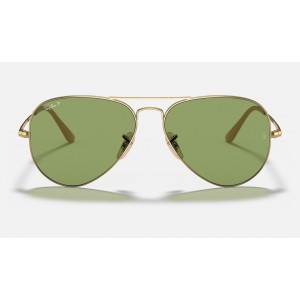 Ray Ban RB3689 Sunglasses Polarized Classic G-15 Gold