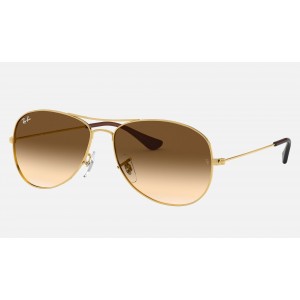 Ray Ban Cockpit RB3362 Sunglasses Light Brown Gradient Gold