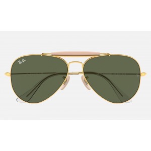 Ray Ban Outdoorsman Ii RB3029 Sunglasses Green Classic G-15 Gold