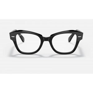 Ray Ban State Street Optics RB5486 Sunglasses Demo Lens Shiny Black