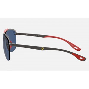 Ray Ban Scuderia Ferrari Collection RB3662 Sunglasses Dark Blue Classic Gunmetal