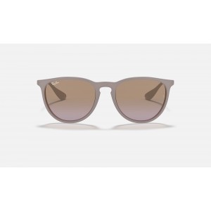 Ray Ban Erika Classic RB4171 Sunglasses Gradient + Brown Frame Brown/Violet Gradient Lens