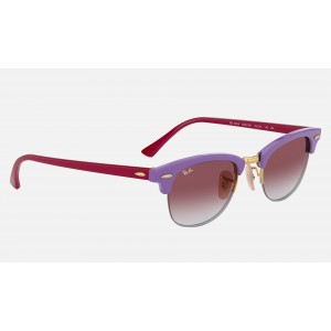 Ray Ban Clubmaster RB4354 Sunglasses Gradient + Light Violet Frame Pink Gradient Lens