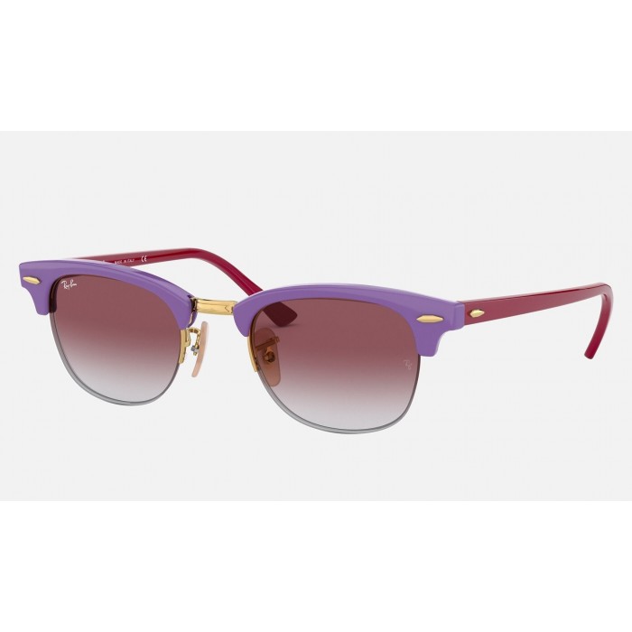 Ray Ban Clubmaster RB4354 Sunglasses Gradient + Light Violet Frame Pink Gradient Lens