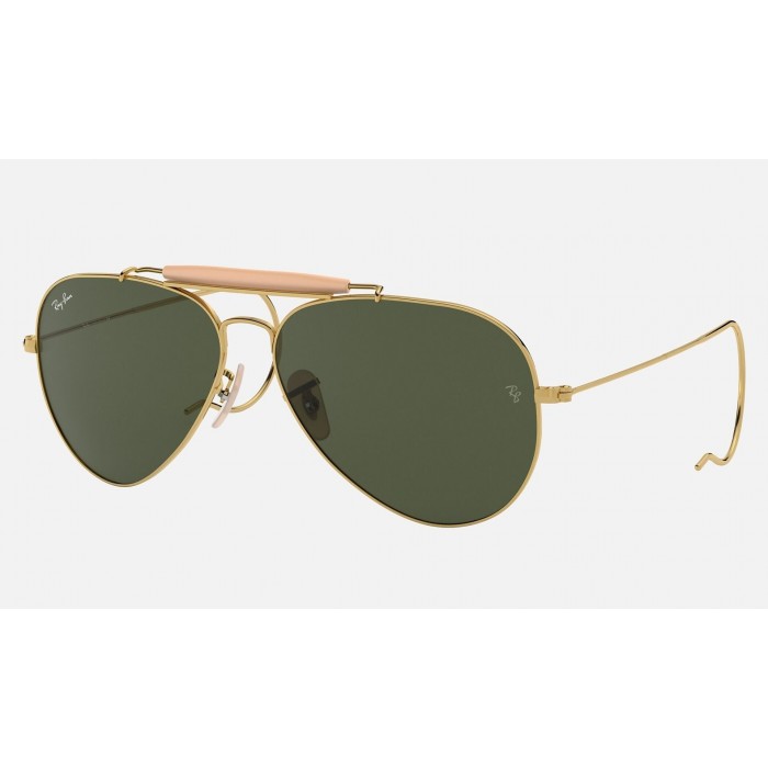 Ray Ban Outdoorsman RB3030 Sunglasses Classic G-15 Gold