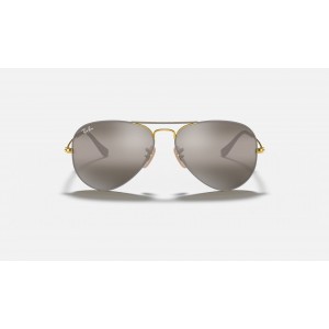 Ray Ban Aviator Mirror RB3025 Sunglasses Grey Gradient Mirror Grey